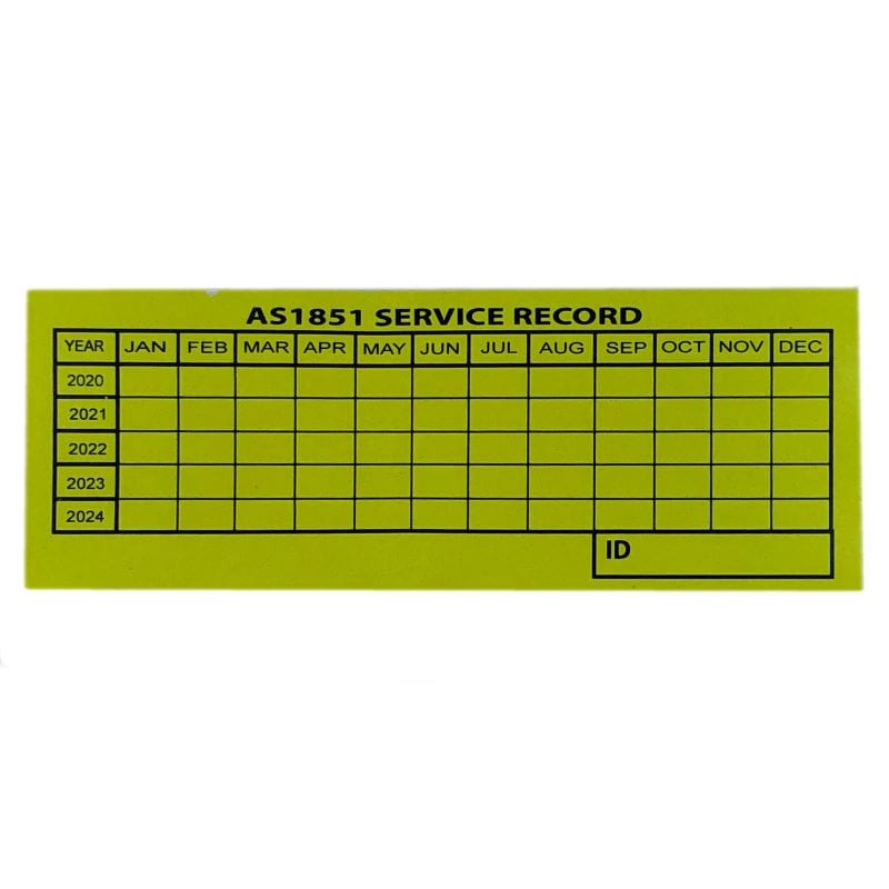 Fire door service tag
